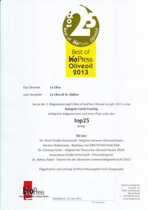 delikatEssen Nürnberg | La Uliva Best of Bio Press Oliveoil 2013